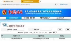 廣州正穗財稅咨詢有限公司是正規國家商標局備案代理機構